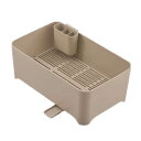 【P2倍/GW特別SALE】 水切り ラック キッチン用商品 つけ置き洗いキッチン 台所 暮らし おしゃれ YOHAKU 洗い桶になる水切りケース ショコラ M...