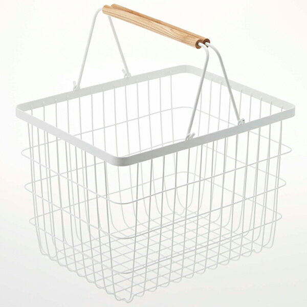 【全品P2倍 2/5(金）00:00〜23:59限定】2809 ランドリーバスケット　M　トスカ　ホワイト　2809 雑貨 山崎実業 yam-to-02809 [248113]