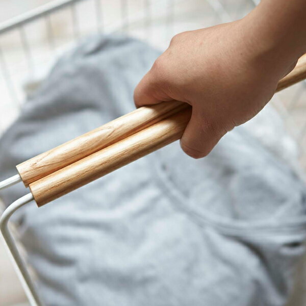 【全品P2倍 2/5(金）00:00〜23:59限定】2810 ランドリーバスケット　L　トスカ　ホワイト　2810 雑貨 山崎実業 yam-to-02810 [248114]