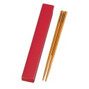 【P2倍/GW特別SALE】 箸&箸箱セット 日本製 HAKOYA アメリカンビンテージ 18.0スクエア箸箱セット 18cm ( 木製箸 お弁当用 弁当用箸 ...