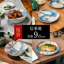 信楽焼 ブランド 食器 福袋 2025 和食器 9点セット 陶器 日本製 おしゃれ かわいい 和風 豆皿 豆鉢 角皿 小皿 浅鉢 小鉢 丸鉢 盛鉢 深皿 しがら...