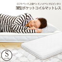 【ポイント2倍 7/11 01:59迄】 ポケットコイルマットレス シングル ロフトベッドや二段ベッドに最適な薄型10cmタイプ 1年保証付き 圧縮ロール梱包 ...