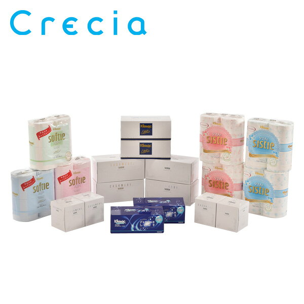 クリネックス/スコッティ ギフトセット19点セット ティッシュペーパー トイレットペーパー ローショ ...