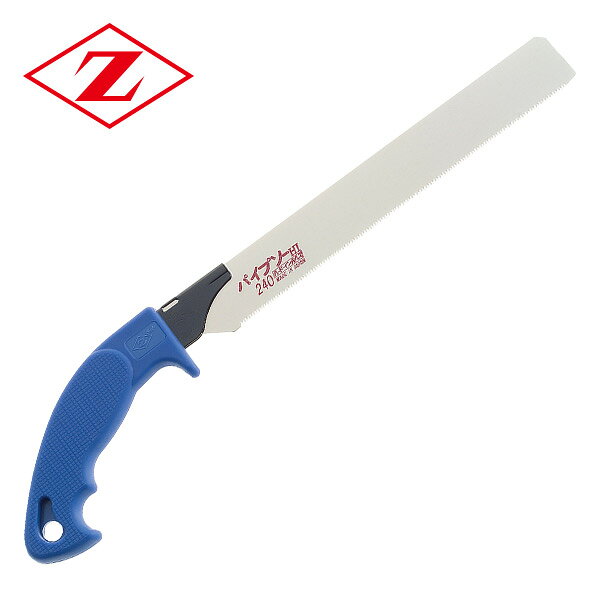 ゼット販売 パイプソー 240 本体 (プラスチック/塩ビパイプ切断用) 8006 重量 128g 材質 刃：SK85 仕様 ●原産国：日本 商品説明 ●全長：380mm●刃渡り：225mm●刃ピッチ：1.5mm●のこぎり板厚：0.6mm●切幅0.9mm●タイプ：替刃フック●無電解ニッケルメッキ、交換柄、伸縮、切り溝幅(mm)、柄材質●完成品、刃＋柄●刃：炭素工具鋼5種(SK5)、柄：エラストマー樹脂●水道工事屋さんの定番品●塩ビ、プラスチック、サイディングボード用ノコギリ●ゼットソー、パイプソーシリーズの替刃が使用できます●刃先に衝撃焼入れを施しており、靭性、耐久性に優れています●替刃の着脱はフック式のため、簡単に速く行えます●プラスチック(塩ビ)パイプの切断に最適です●一般木材の切断や細枝の剪定にも使えます 商品補足説明 YAMAZEN ヤマゼン 山善 通販 岡田金属工業 ゼット販売 ゼットソー Z 切断 解体 分解 のこぎり 鋸 ノコギリ 万能ノコギリ 万能のこぎり 机 大型 小型 多目的 替刃 替え刃 刃 粗大ごみ 大掃除 整理 ガーデニング 植木 剪定 作業用品 切断 切断工具 おしゃれ スペア コンパクト工具 万能ノコギリ diy DIY ごみ ゴミ 手動 手動工具 建築道具 大工用品 大工道具 土木作業 水道屋 配管工事 水道工事 配管切断用 ホビー クラフト プレゼント ギフト 贈り物 塩ビ プラスチック プラスティック 一般木材 細枝防じんマスクはこちら 工具 ランキング