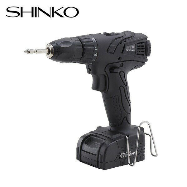 充電式ドライバードリル LEDライト ブローケース付 DCDD-1415 ブラック ドライバードリル ドリルドライバ 電動ドライバ 電動ドリル DIY 電動工具 新興製作所 【送料無料】