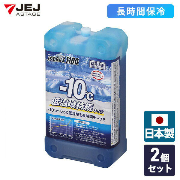 保冷剤 アイスロックス1100 2個セット 氷点下 長時間 IR-1100*2 日本製 保冷パック 抗菌 長持ち クーラーボックス 板氷 保冷 キャンプ アウトドア 釣り BBQ 氷 JEJアステージ 【送料無料】