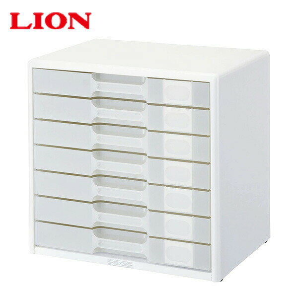 レターケース 横型総カド丸タイプ LA4-557W ホワイト 書類ケース 引き出し レターボックス オフィス収納 オフィス用品 事務用品 文房具 ライオン事務器 【送料無料】