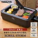 焼肉プレート ホットプレート 減煙 無煙 吸煙グリル 煙の少ない 焼肉グリル XGRILL STORM コンパクト 卓上 YGME-FX100(B) スモークレ...