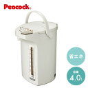 ピーコック魔法瓶工業 Peacock 電気ポット 4.0L 電動ポット 省エネ カルキ抜き 空焚き防止 大容量 WMS-40 本体サイズ 幅21.3×奥行27.9×高さ34.2cm　重量2.5kg 商品説明 ●電源：AC100V(50/60Hz)●定格消費電力：700W●消費電力量(1日あたり)：1.18kWh●消費電力量(年間あたり)：429kWh●4.0L●電源コード長：1.4m●温度ヒューズ：133度●メーカー保証：1年間 商品補足説明 YAMAZEN ヤマゼン 山善 通販 電気ポット 電動ポット メカ式 湯沸かし器 湯沸かしポット 再沸騰 カルキ抜き 空焚き防止 スリム コンパクト 軽量 簡単 シンプル 新生活 オフィス 事務所 休憩所 おしゃれ 大容量 お湯 白湯 お茶 コーヒー 即席めん カップ麺 S3X30 S3X30キッチン家電 ランキング