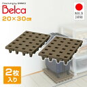 ジョイントパレット 20×30cm (2枚セット) JP-2030BR2 ブラウン 日本製 パレット 押し入れ すのこ スノコ 防カビ 湿気対策 クローゼット ...