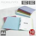 フラットファイル NEOS A4 縦 15mm/25mmとじ 10冊セット フ-NE10/フ-NEW10 ファイル 薄型ファイル タテ 縦型 薄型 厚とじ 厚綴...