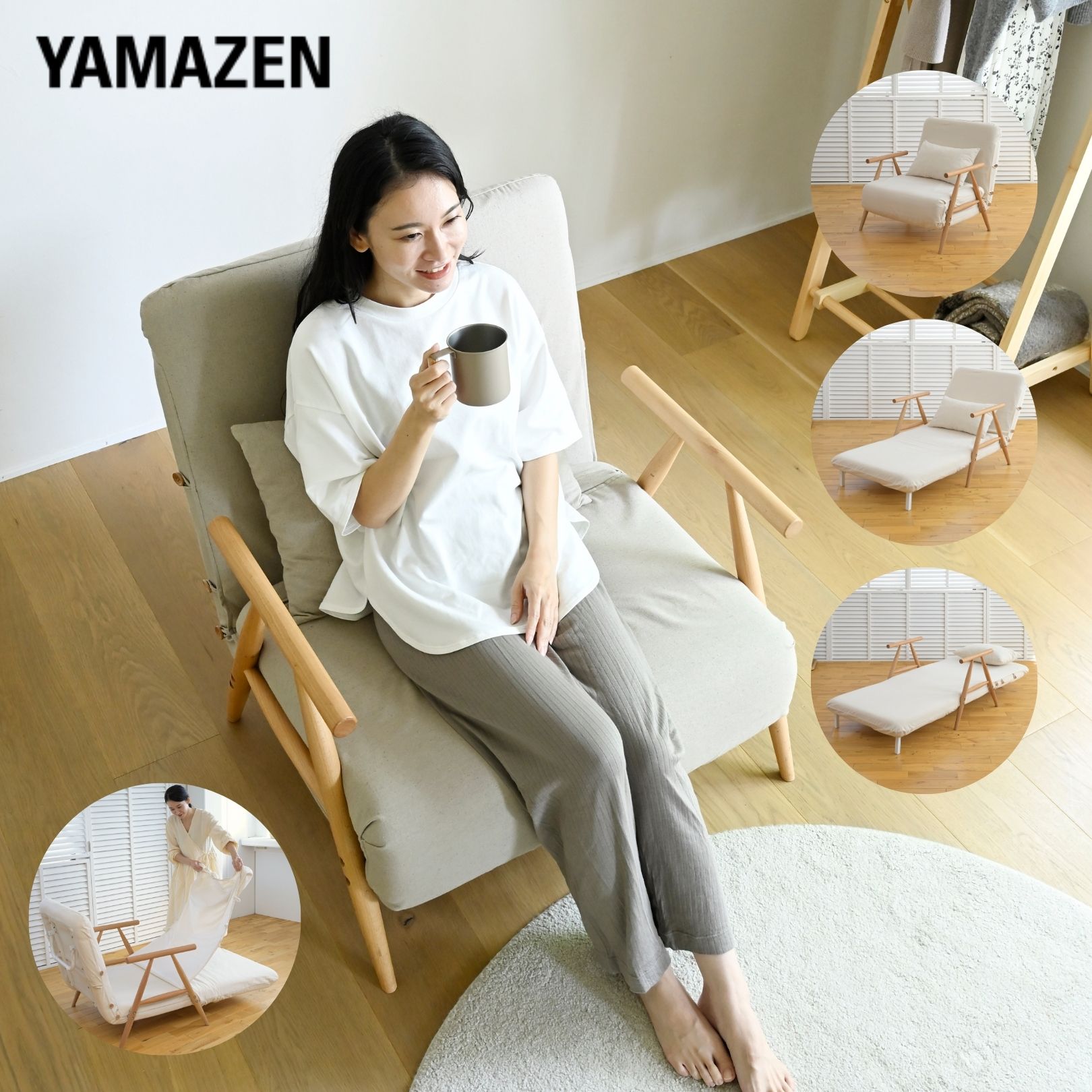 ソファベッド 折りたたみ デイベッド セミシングルショート 幅78 奥行80 高さ79.5cm ソファーベッド 折..