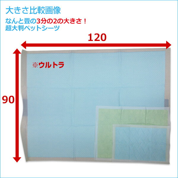 第一衛材 ピーワン(P・One) ペットシーツ ウルトラマット 超大判 (120×90cm)2枚入り×12セット(24枚) PUW-607 スーパーワイド ワイド ペットシート トイレシート トイレマット トイレシーツ 【送料無料】