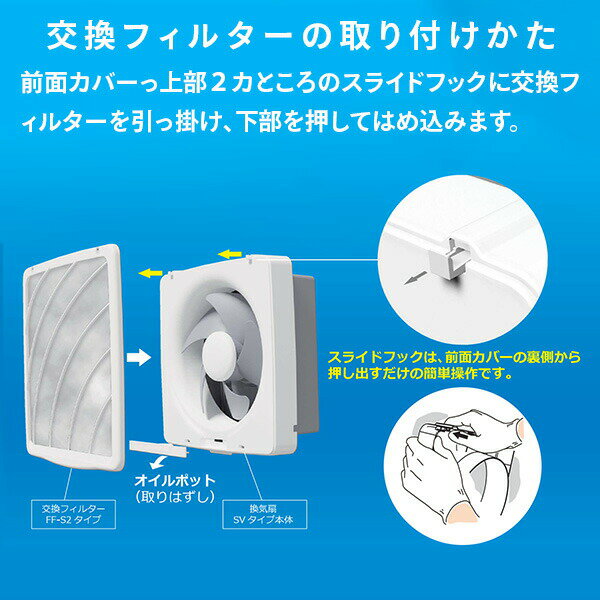 換気扇フィルター 交換用フィルター 3枚入り FF-20S2 替えフィルター 一般用換気扇...