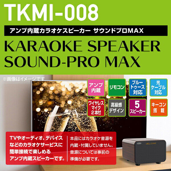 アンプ内蔵 カラオケスピーカー サウンドプロM...の紹介画像2