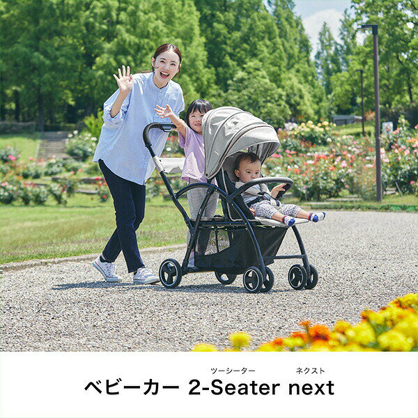ベビーカー 2人乗りベビーカー 2-Seater next 2シーター ネクスト 41447 グレー 正...