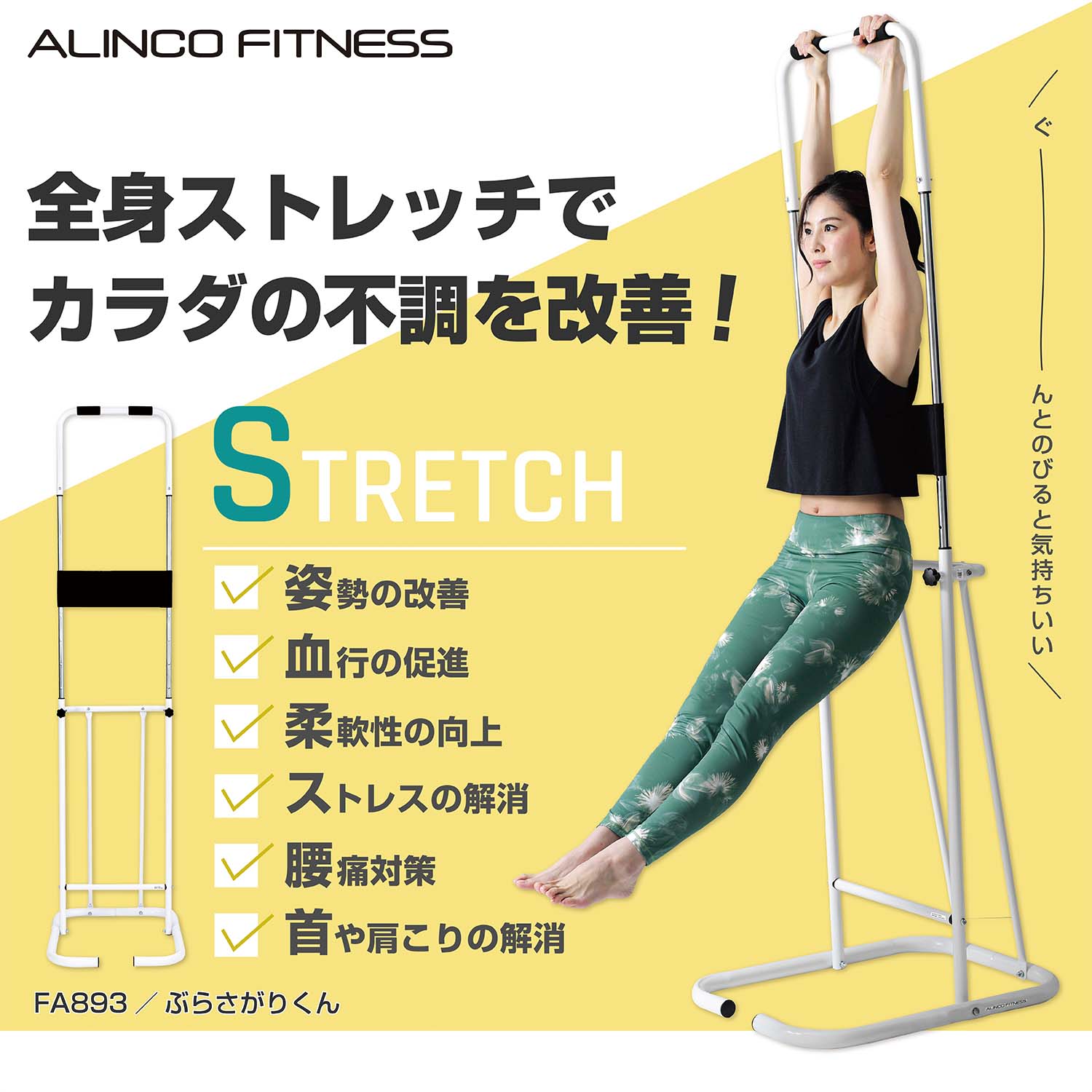 【プライム上場企業】ぶら下がり健康器 ぶらさがりくん 高さ5段階 シンプル コンパ...
