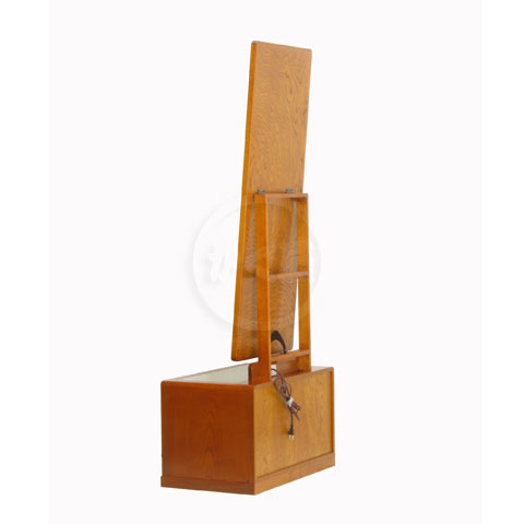 YK344 21一面 座鏡 あじろ民 和風 鏡台 ドレッサー 一面鏡 化粧台 欅 メイク台 姿...