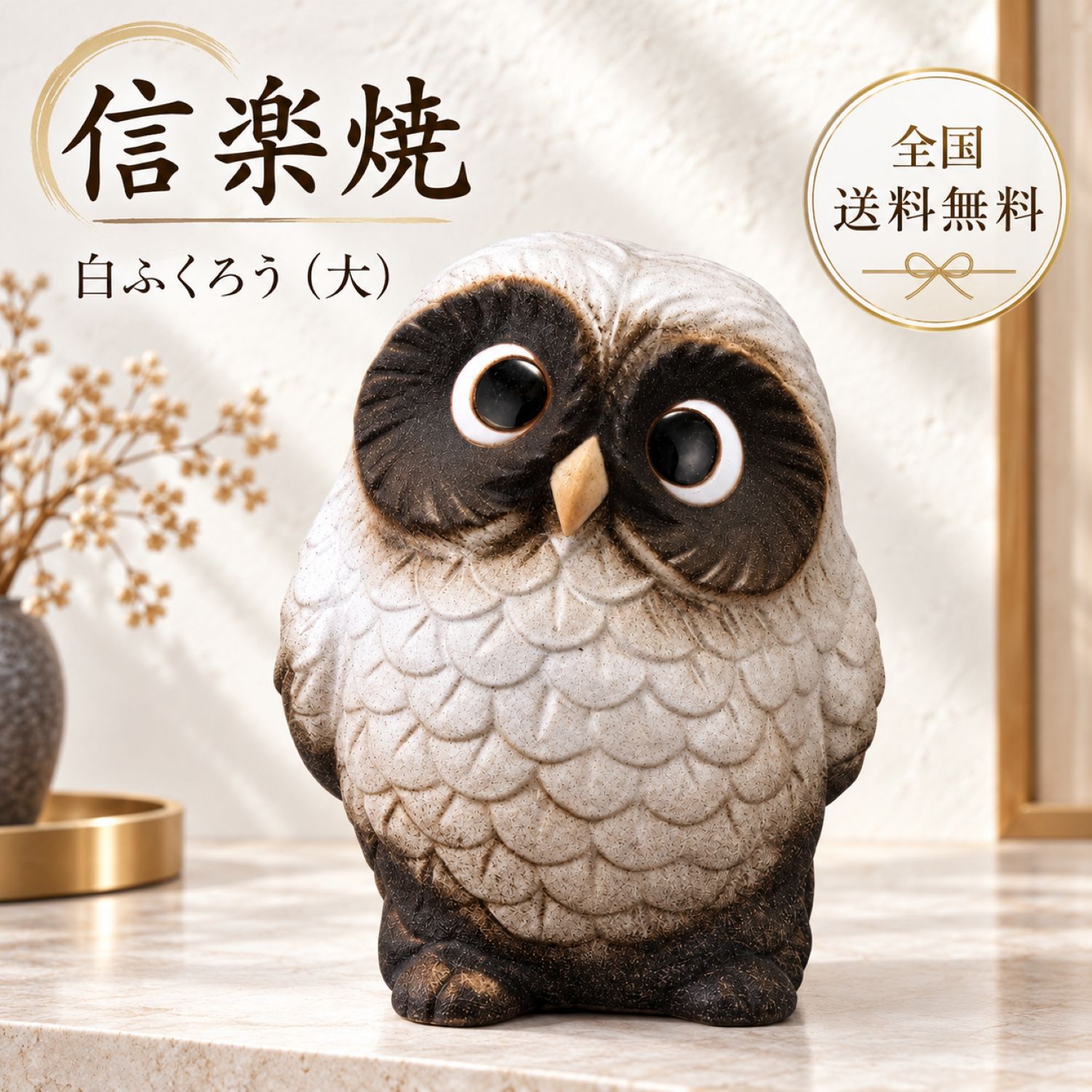 楽天市場】白フクロウ 置物の通販