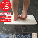 【レビュー特典】 ノンアスベスト 日本製 珪藻土バスマット 『 なのらぼ足快バスマット コンパクト リバーシブル 』 【表裏 両面表面仕上げ 】一人暮らし 一人...