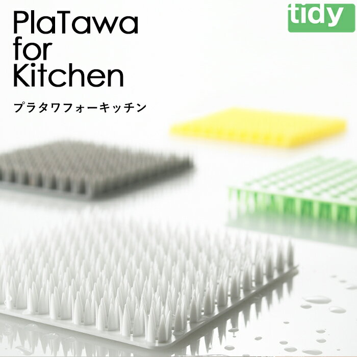  ティディ tidy 「プラタワフォーキッチン」プラタワ たわし タワシ スポンジ キッチン 台所 シンク 掃除 お掃除 洗い物 食器 水回り 水仕事 おしゃれ キッチン雑貨 雑貨 プラタワフォーバス