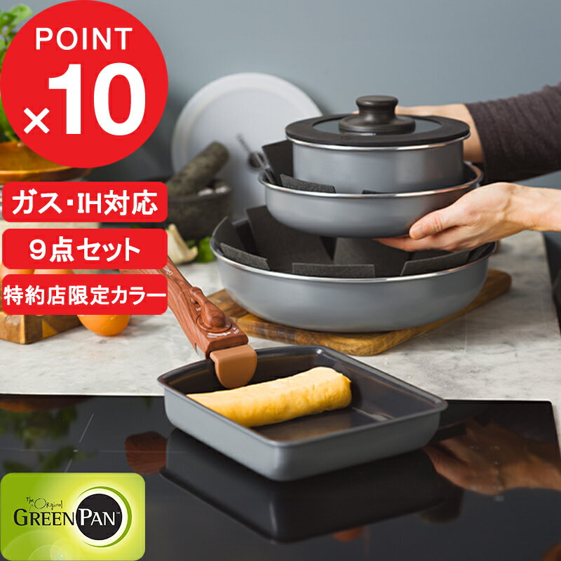 ڥӥ塼ŵ GREENPAN  å 9å 㥳륰졼  ꡼ѥ ե饤ѥ󥻥å 9å 20c...