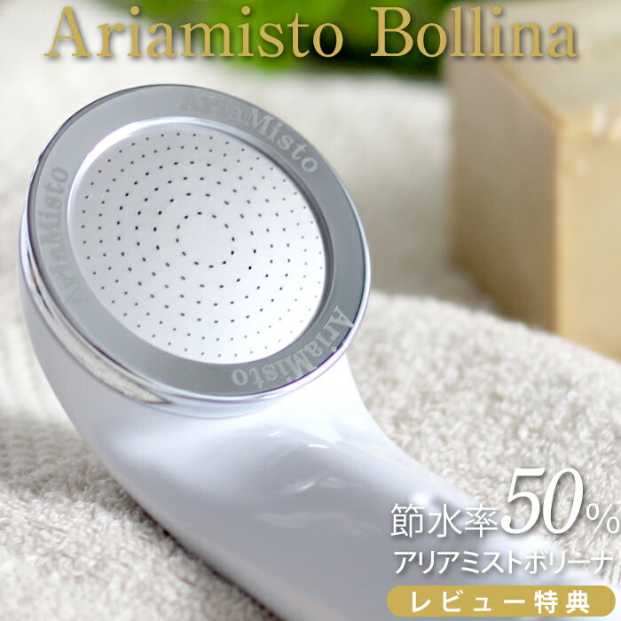 『レビュー投稿で15.0％アイススプーン』 「Ariamisto Bollina アリアミスト ボリーナ」 節水シャワー シャワーヘッド マイクロナノバブル ファインバブル 節水 エコ 敏感肌 やさしい ケア 温浴 保湿 美容 エステ 高級 田中金属製作所 【ギフト/プレゼントに】