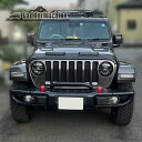 【牽引フック：レッドは5月上旬入荷予定】JEEP ジープ ラングラー JL用 アルミフロントバンパー（センサー穴付）