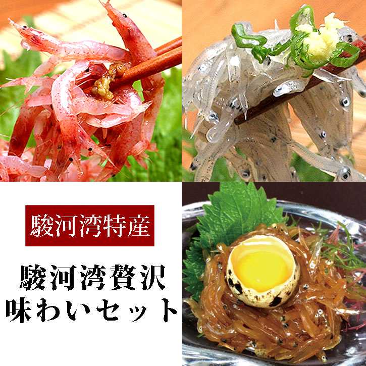 おつまみ（3000円程度） 送料無料《駿河湾贅沢セット》〈生桜えび・生しらす・生しらすの沖漬け〉ギフト 父の日 静岡特産 贈答 ヒルナンデス 青空レストラン 生さくらえび 生シラス 日本酒 おつまみ お取り寄せ 駿河湾産 桜エビ 贈り物 御中元 父の日 内祝い 誕生日 お歳暮【無料ギフト包装・のし】