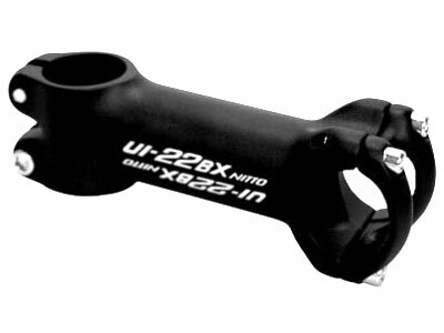 国内正規品 沖縄・離島配送不可【80】NITTO 日東 UI-22BX ブラック アヘッドステム ステム長70mm バークランプ径31.8mm ステム角73度 NIT4582350844078 お取り寄せ◆