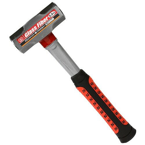 藤原産業 SK11 ファイバーG柄両口ハンマー 0.9KG お取り寄せ◆