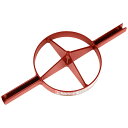 沖縄・離島配送不可【80】藤原産業 千吉 両手用竹割 全鋼刃 4割 175mm お取り寄せ◆
