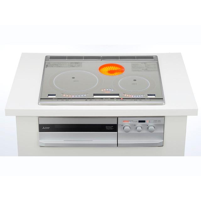 ★【180】CS-G321VSR 三菱 MITSUBISHI IHクッキングヒーター ビルトインタイプ 2口IH＋ラジエント 単相200V【kk9n0d18p】◆