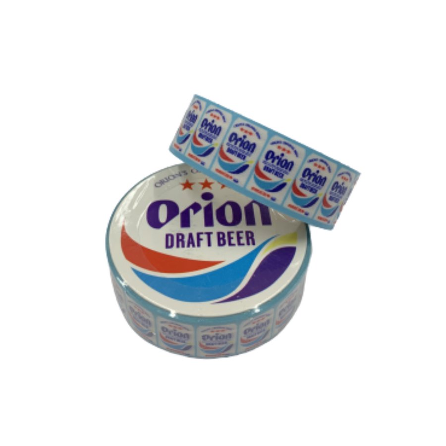 マスキングテープ オリオンビール グッズ オリオンビールマスキングテープ 沖縄 限定 文具 テープ 沖縄雑貨 おしゃれ かわいい マステ 水色 【fkt】 【ss】のサムネイル