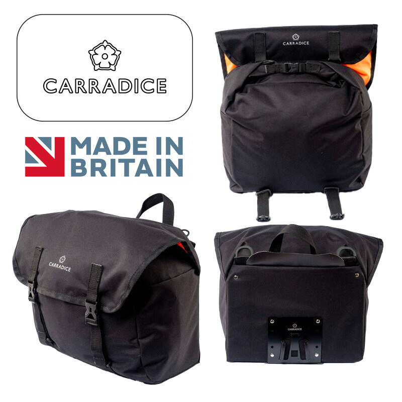 乐天商城 - 国内正規品 CARRADICE キャラダイス BROMPTON WEEKENDER 17L ブロンプトンウィークエンダー 17L ブラック フロントバッグ BROMPTON ブロンプトン C11BAG07901 お取り寄せ