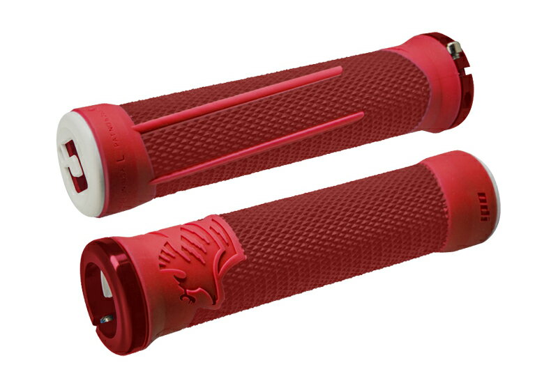 国内正規品 沖縄・離島配送不可【80】オーディーアイ odi AG2 V2.1 ロックオングリップ LOCK-ON GRIP レッド＆ファイアーレッド O01GRI01206 お取り寄せ