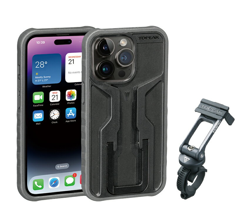 国内正規品 沖縄・離島配送不可【80】BAG48100 TOPEAK トピーク RIDECASE (For iPhone 14 Pro) SET ライドケース (iPhone 14 Pro用) セット △△2 お取り寄せ