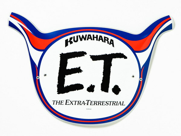 国内正規品 沖縄 離島配送不可★【80】「E.T.」 Old School Number Plate KUWAHARA クワハラ E.T. オールドスクールナンバープレート ブルー/レッド OSNP-BLRD E.T.40に装着可能