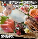 丸尚】冷凍*青森県産スルメイカのお造り 姿造りセット いか まるごと 生食用 イカ刺し 刺身 10セット分