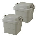 リス 収納ボックス トランクカーゴ 30L グレー 日本製 TC-30 2個セット