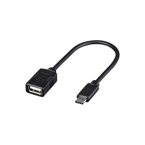 バッファロー BUFFALO USB2.0変換ケーブル(AメスtoC)0.15m ブラック BSUAMC2015BK