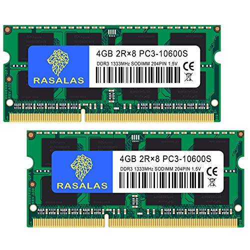 PC3-10600 ノートPC用 メモリ DDR3 1333MHz 4GB×2枚 CL9 204Pin Non-ECC SO-DIMM