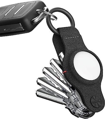 KeySmart Air(キースマート エア) - airtag キーホルダー アップル エアタグ用 コンパクト キーオーガ..
