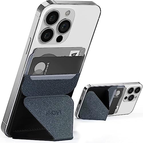 MOFT X 【新型 ミニマム版】 iPhone15 iPhone14 スマホスタンド Maggsafe非対応 粘着シートタイプ iPhone ケース カバー スタンド STAND＆WALLET iPhoneSE iPhone11 iPhone12 iPhone13 mini pro promax 全機種対応 MOFT X (スペースグレー)