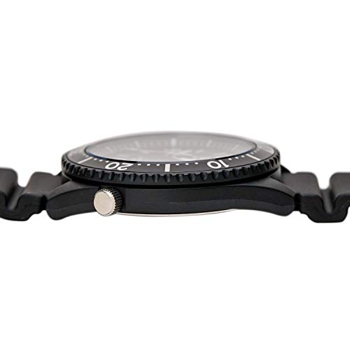 [シチズン Q&Q] 腕時計 アナログ ソーラー 防水 ウレタンベルト H064-001 メンズ ブラック