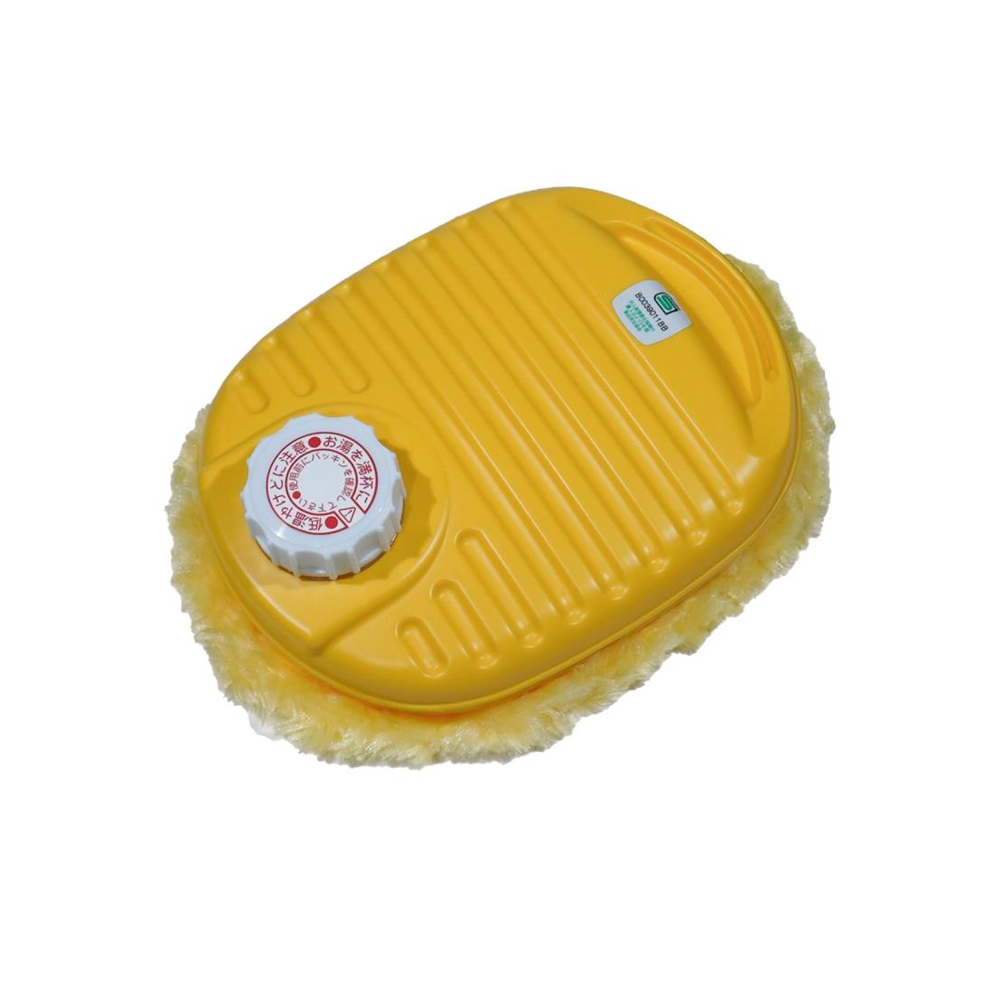 ポリ湯たんぽ08L袋付 イエロー -