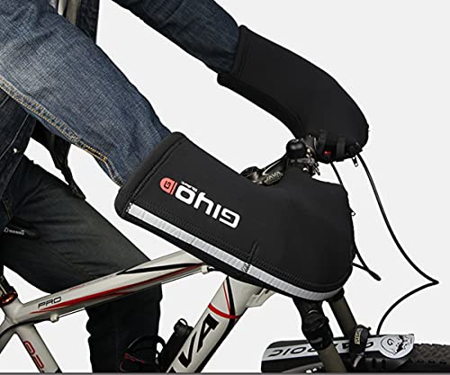 バイク ハンドルカバー 防寒 防水 防風 ハンドルウォーマー サイクリング用 手袋 冬用 左右セットロー..