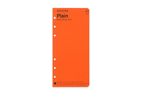 ナローサイズ PLOTTER/プロッター Plain（無地）メモパッド システム手帳リフィル 777