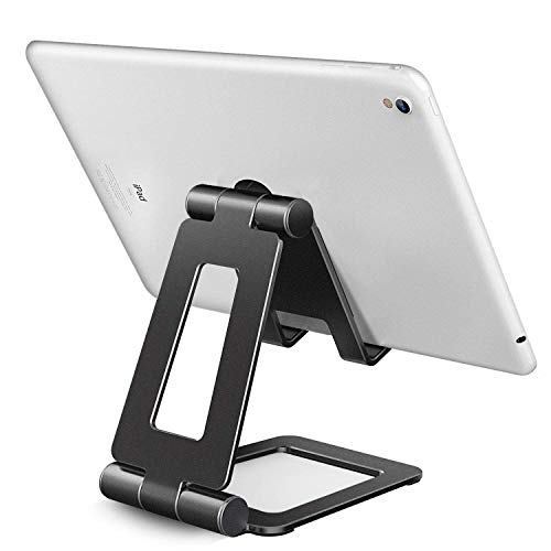 JQTOP スマホスタンド 270°角度調整可能折り畳み式 iPad/タブレット/ノートブック型コンピュータ用スタンド Nintendo Switchにも対応タブレット スタンド ホルダー 角度調整可能 対応スマホ & タブレット （4?13インチ）for iPhone, iPad 9.7, iPad mini, Huawei, Samsung