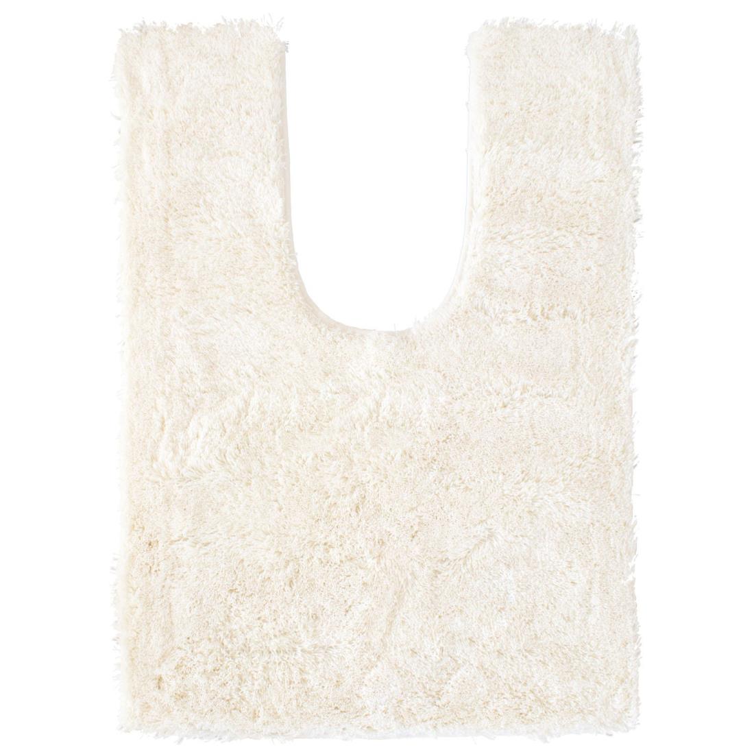 オカ(OKA) 乾度良好Dナチュレ トイレマット 耳長サイズ (約90cm×65cm) ホワイト (かんどりょうこう 吸水 速乾 抗菌 防臭 トイレ 洗える ロング)